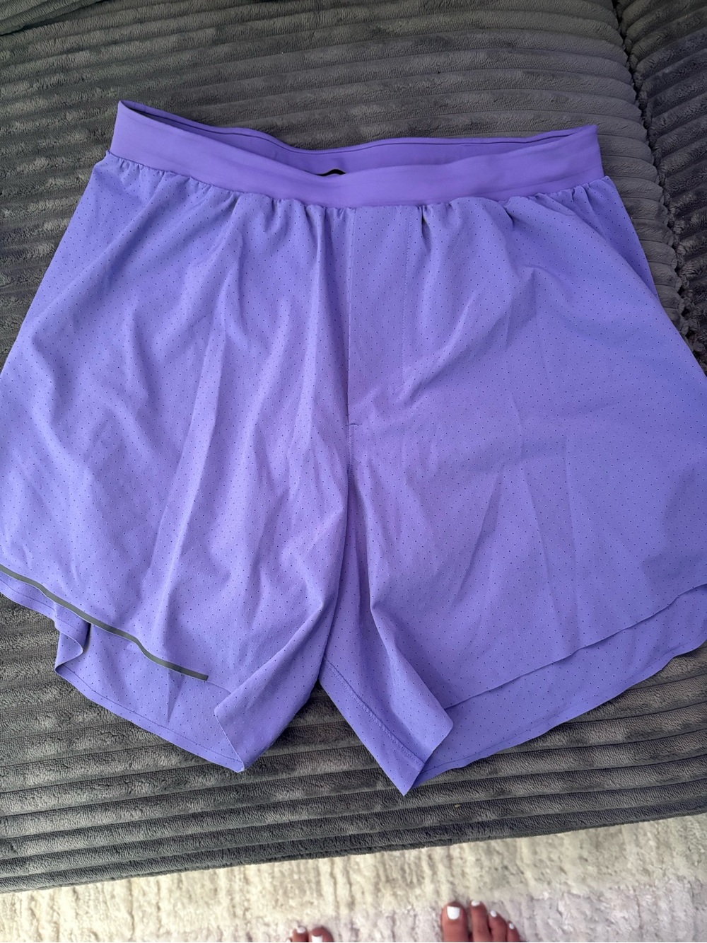 lululemon athletica Perforated Lavender Training Shorts